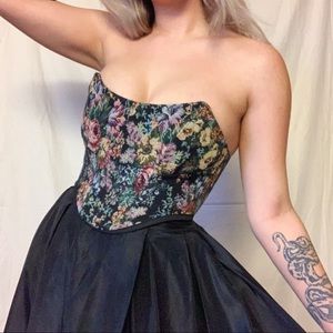 Tapestry Floral Bustier Corset Top -SOLD